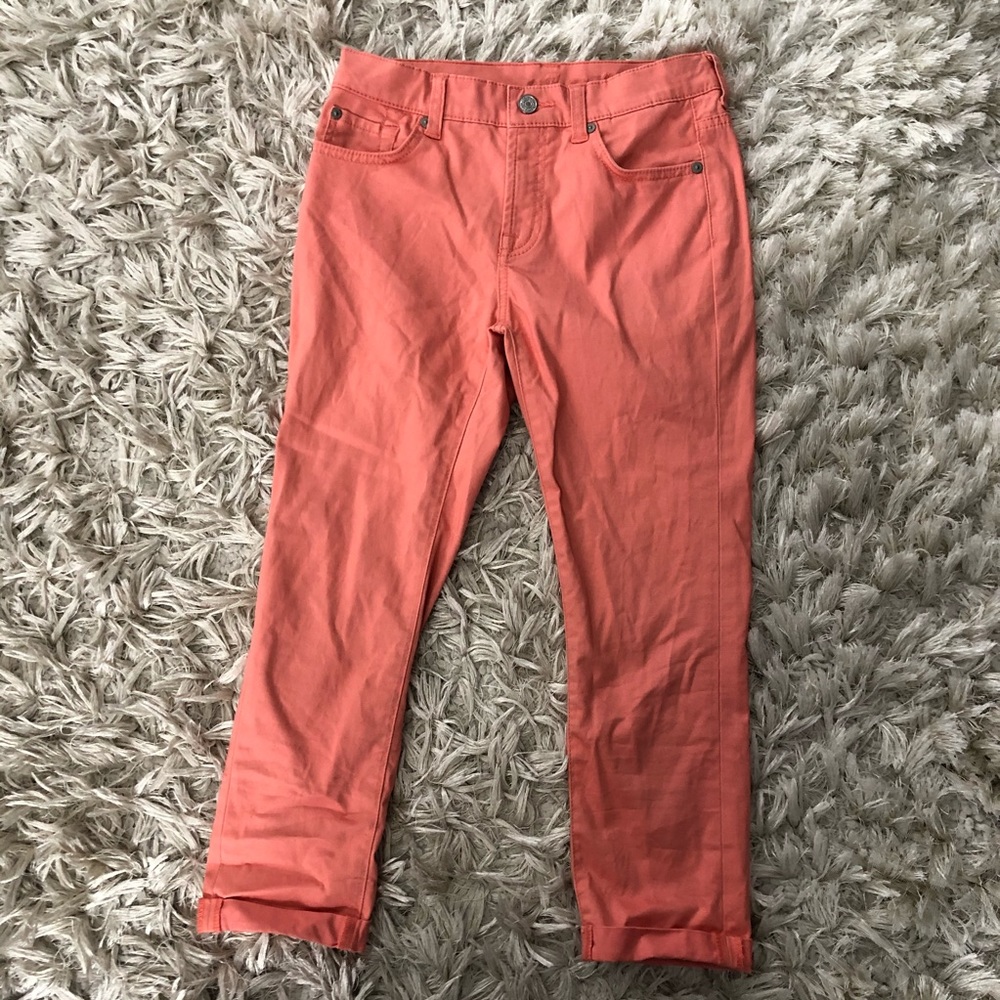 Peach, cropped, Seven for All Mankind Girls Jeans